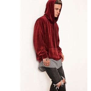 Jaywalker velour hoodie